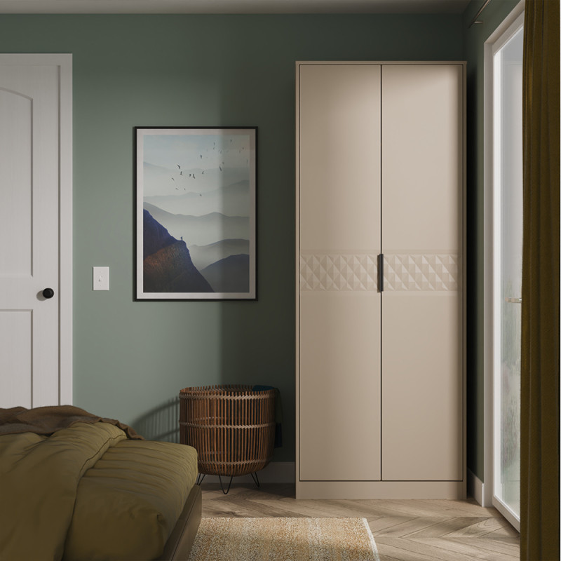 Harlequin Tall Open Shelf Wardrobe | Ready Assembled Bedroom Furniture ...